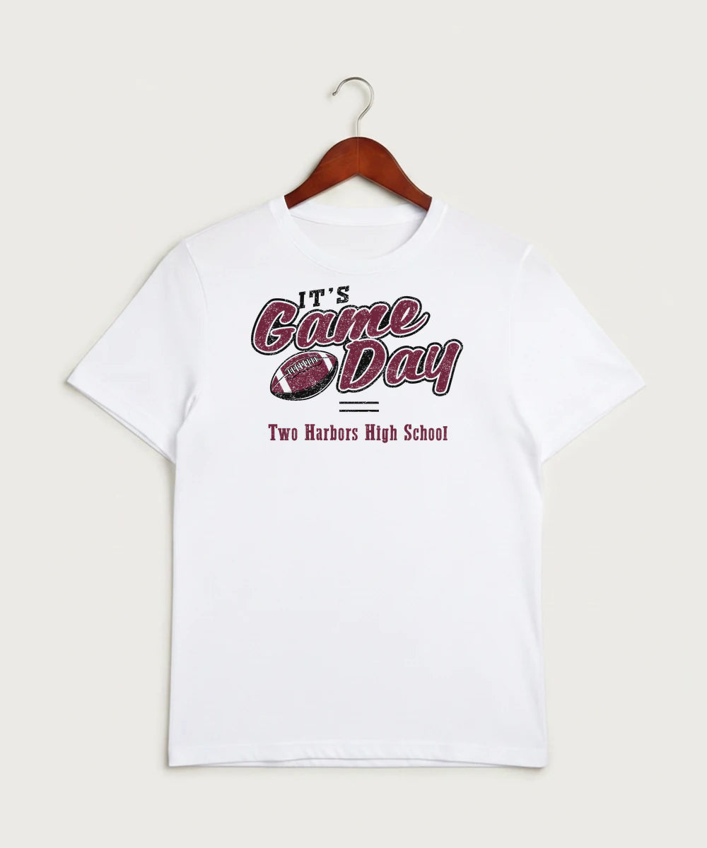 Two Harbors High School Football (Boys) - White Sport-Tek PosiCharge Competitor Tee. ST350