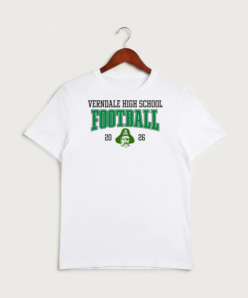 Verndale High School Football (Boys) - White Sport-Tek PosiCharge Competitor Tee. ST350