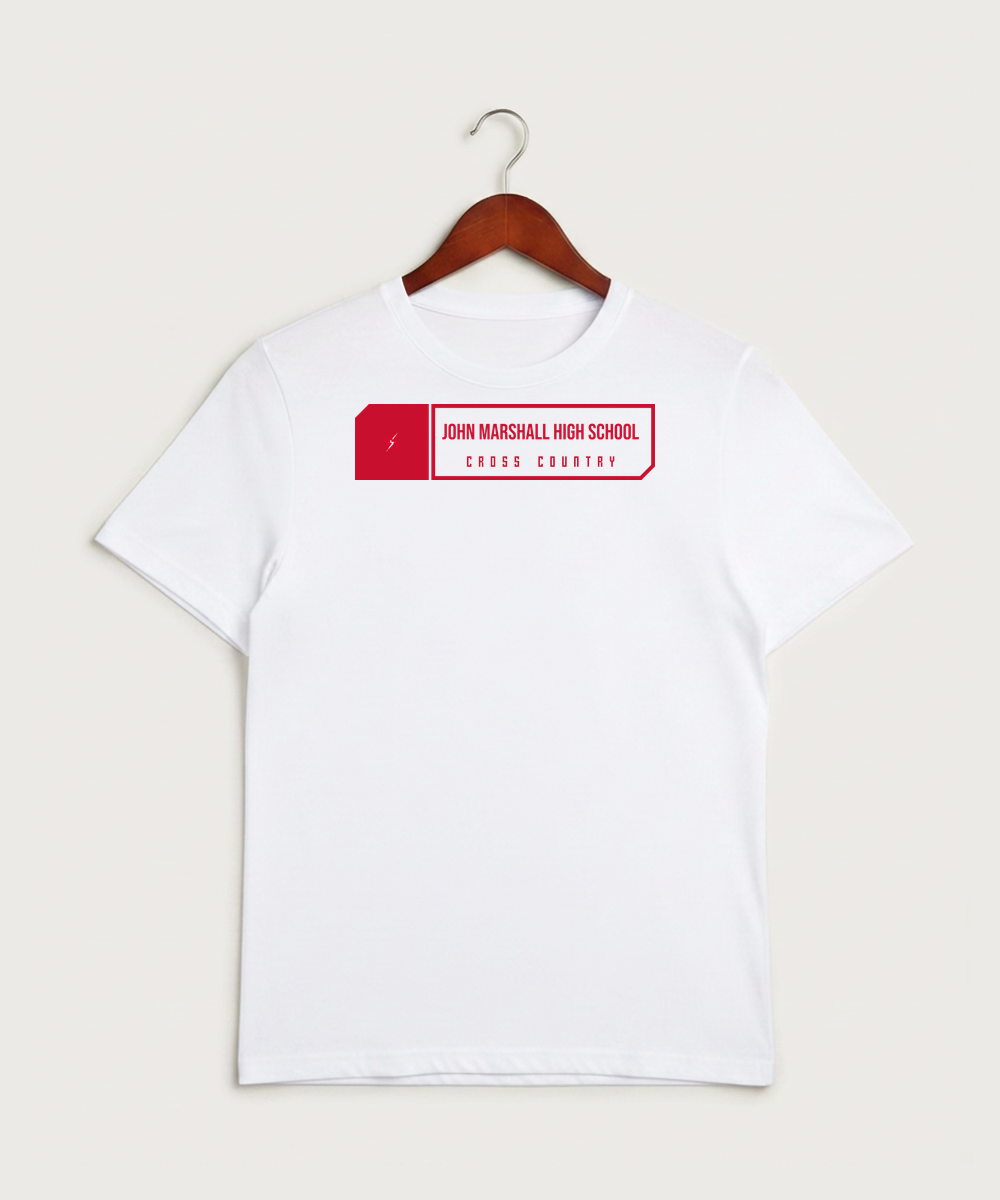 John Marshall High School Cross Country (Coed) - White Sport-Tek PosiCharge Competitor Tee. ST350