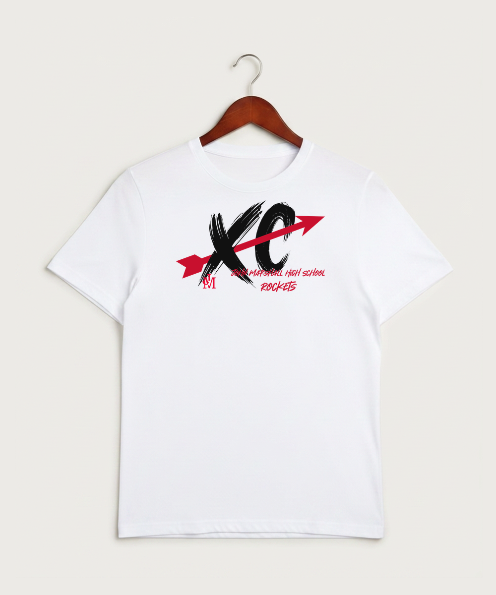 John Marshall High School Cross Country (Coed) - White Sport-Tek PosiCharge Competitor Tee. ST350