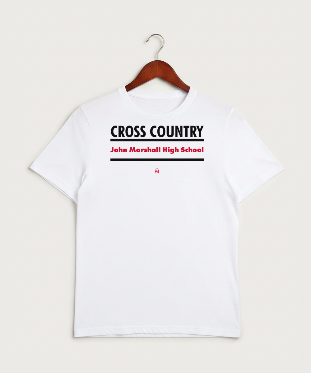John Marshall High School Cross Country (Coed) - White Sport-Tek PosiCharge Competitor Tee. ST350