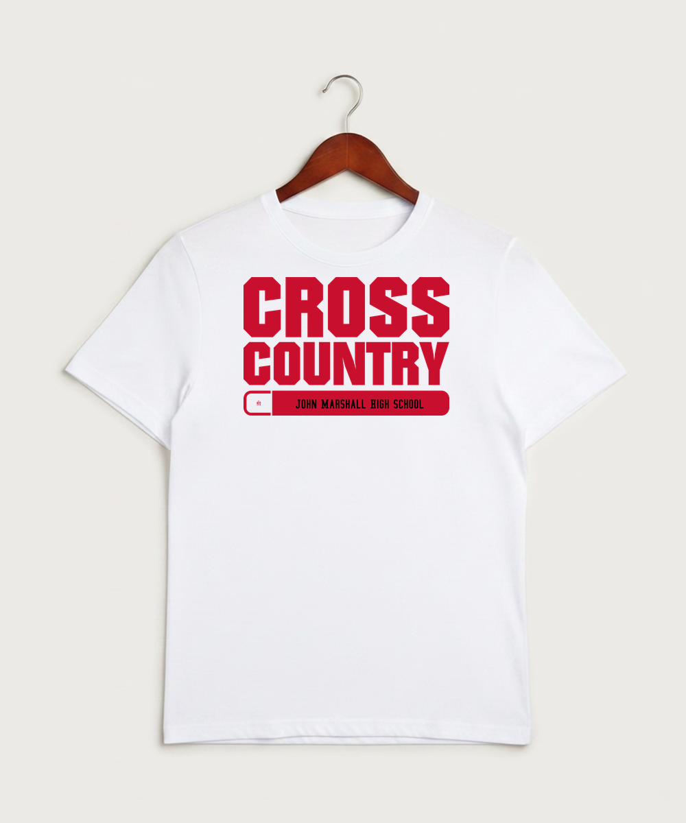 John Marshall High School Cross Country (Coed) - White Sport-Tek PosiCharge Competitor Tee. ST350