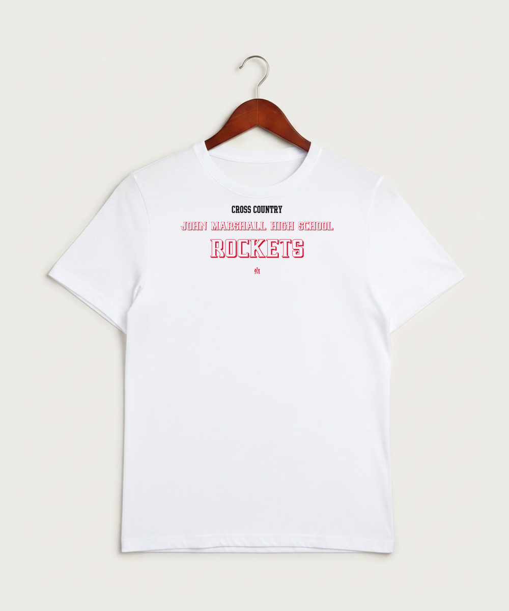 John Marshall High School Cross Country (Coed) - White Sport-Tek PosiCharge Competitor Tee. ST350