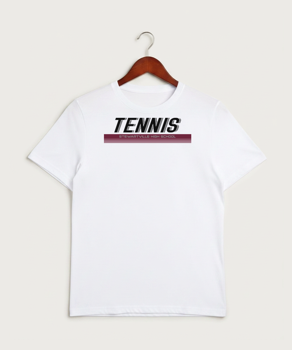 Stewartville High School Tennis (Coed) - White Sport-Tek PosiCharge Competitor Tee. ST350