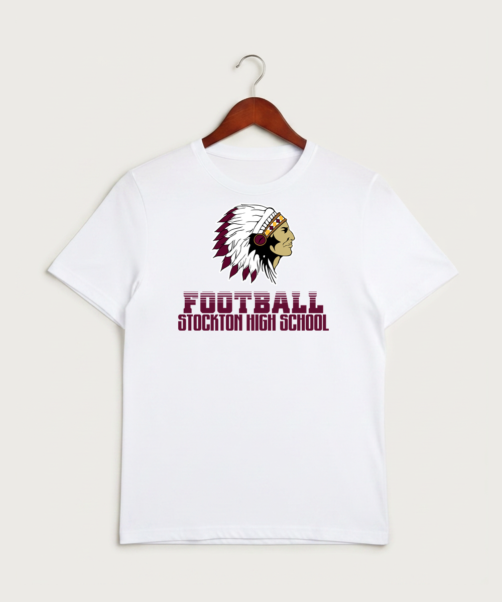 Stockton High School Football - White Sport-Tek PosiCharge Competitor Tee. ST350