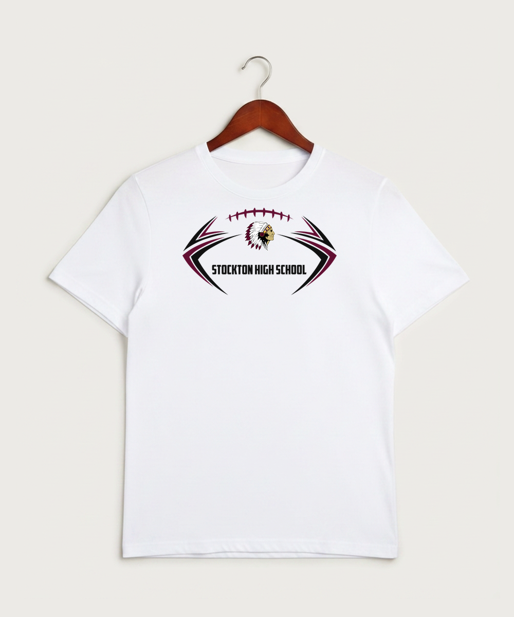 Stockton High School Football - White Sport-Tek PosiCharge Competitor Tee. ST350