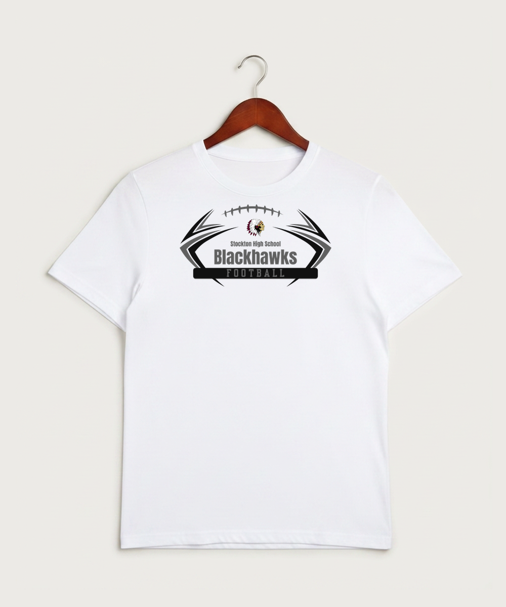 Stockton High School Football - White Sport-Tek PosiCharge Competitor Tee. ST350