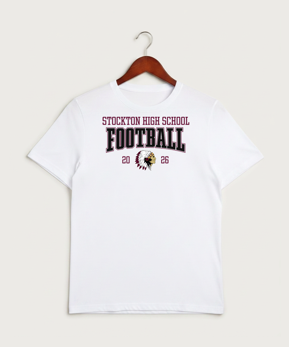 Stockton High School Football - White Sport-Tek PosiCharge Competitor Tee. ST350
