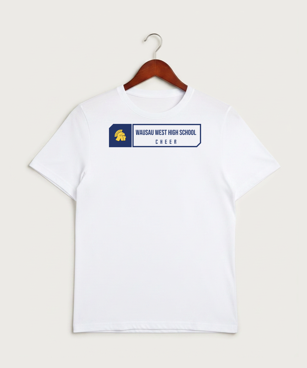 Wausau West High School Cheer - White Sport-Tek PosiCharge Competitor Tee. ST350