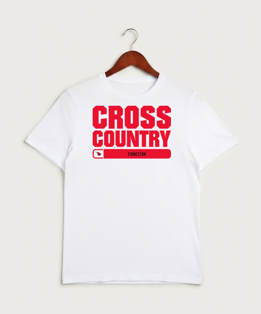 Forreston Cross Country - White Sport-Tek PosiCharge Competitor Tee. ST350