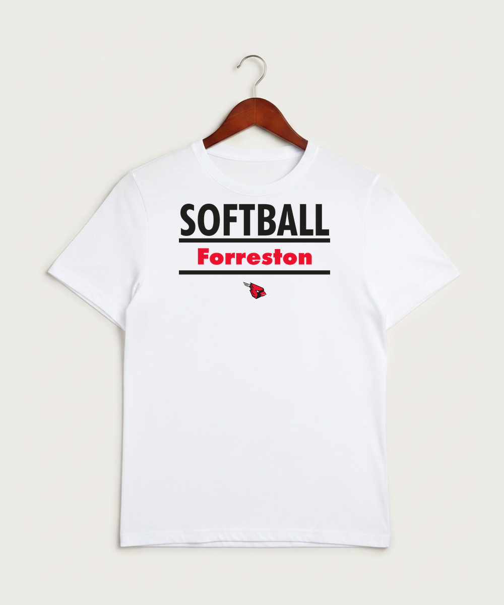 Forreston Softball - White Sport-Tek PosiCharge Competitor Tee. ST350