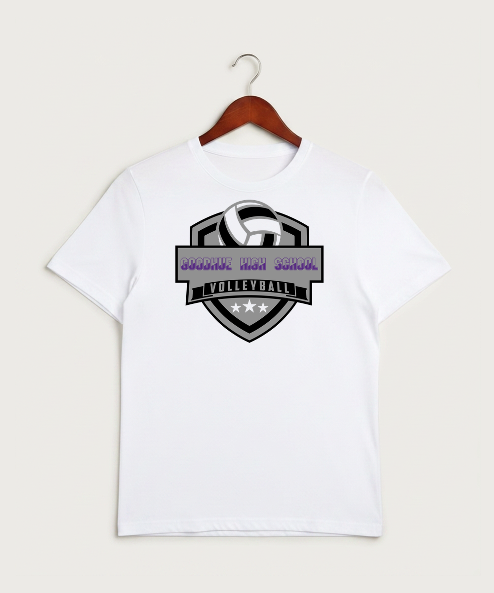 Goodhue High School Volleyball (Girls) - White Sport-Tek PosiCharge Competitor Tee. ST350