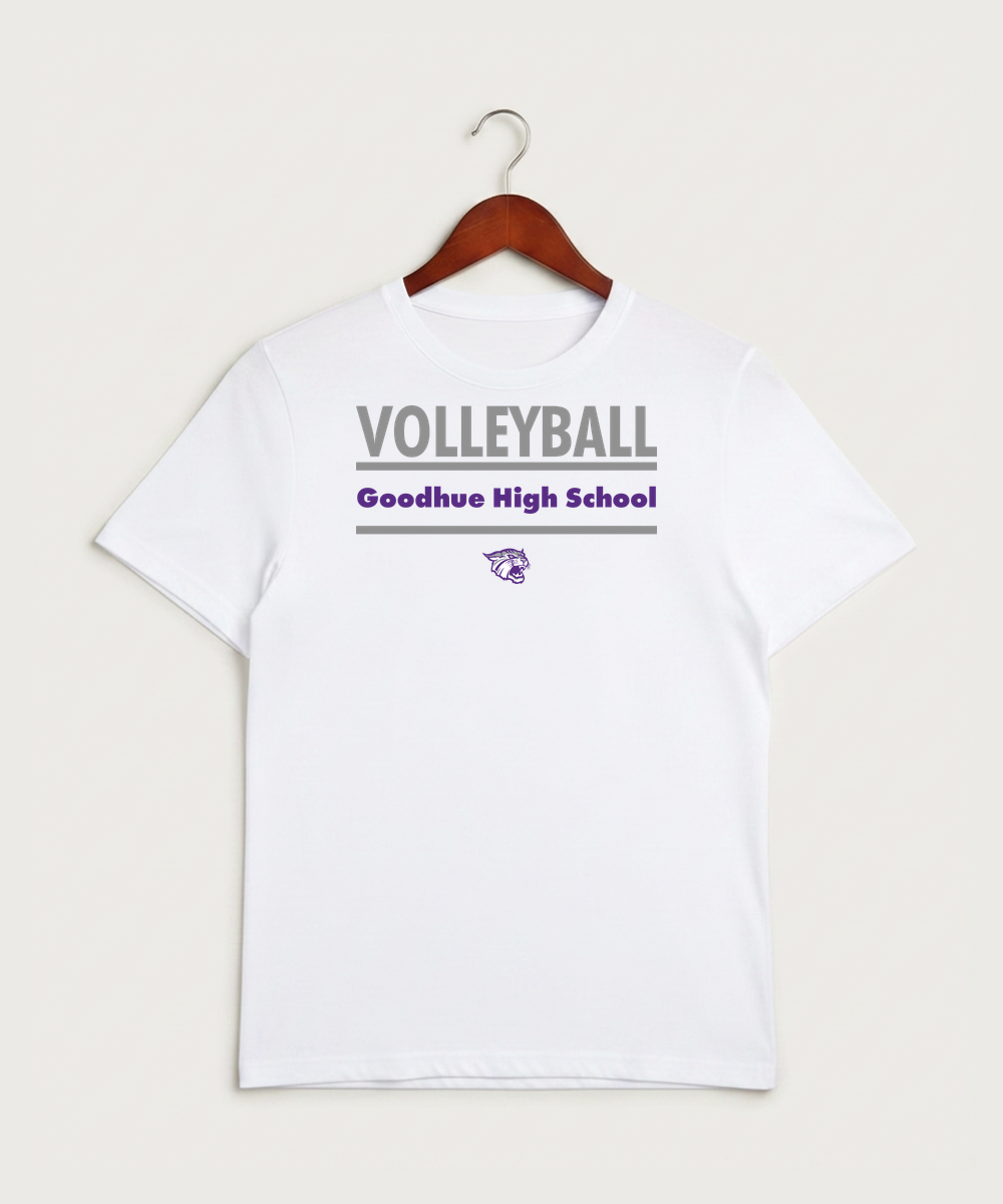 Goodhue High School Volleyball (Girls) - White Sport-Tek PosiCharge Competitor Tee. ST350