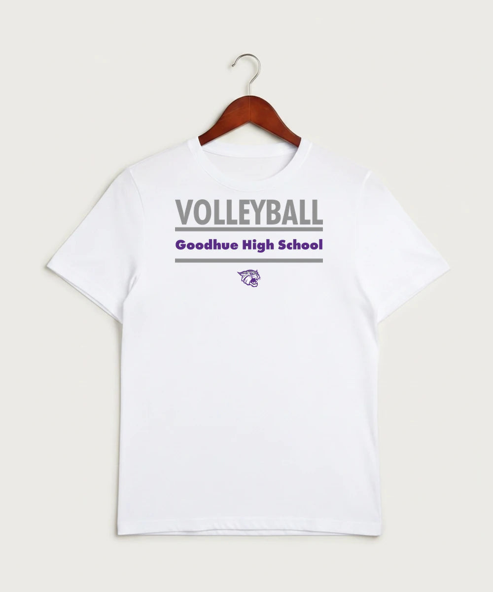 Goodhue High School Volleyball (Girls) - White Sport-Tek PosiCharge Competitor Tee. ST350