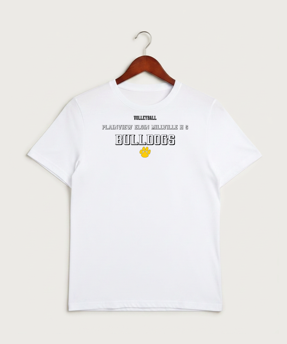 Plainview Elgin Millville H S Volleyball (Girls) - White Sport-Tek PosiCharge Competitor Tee. ST350