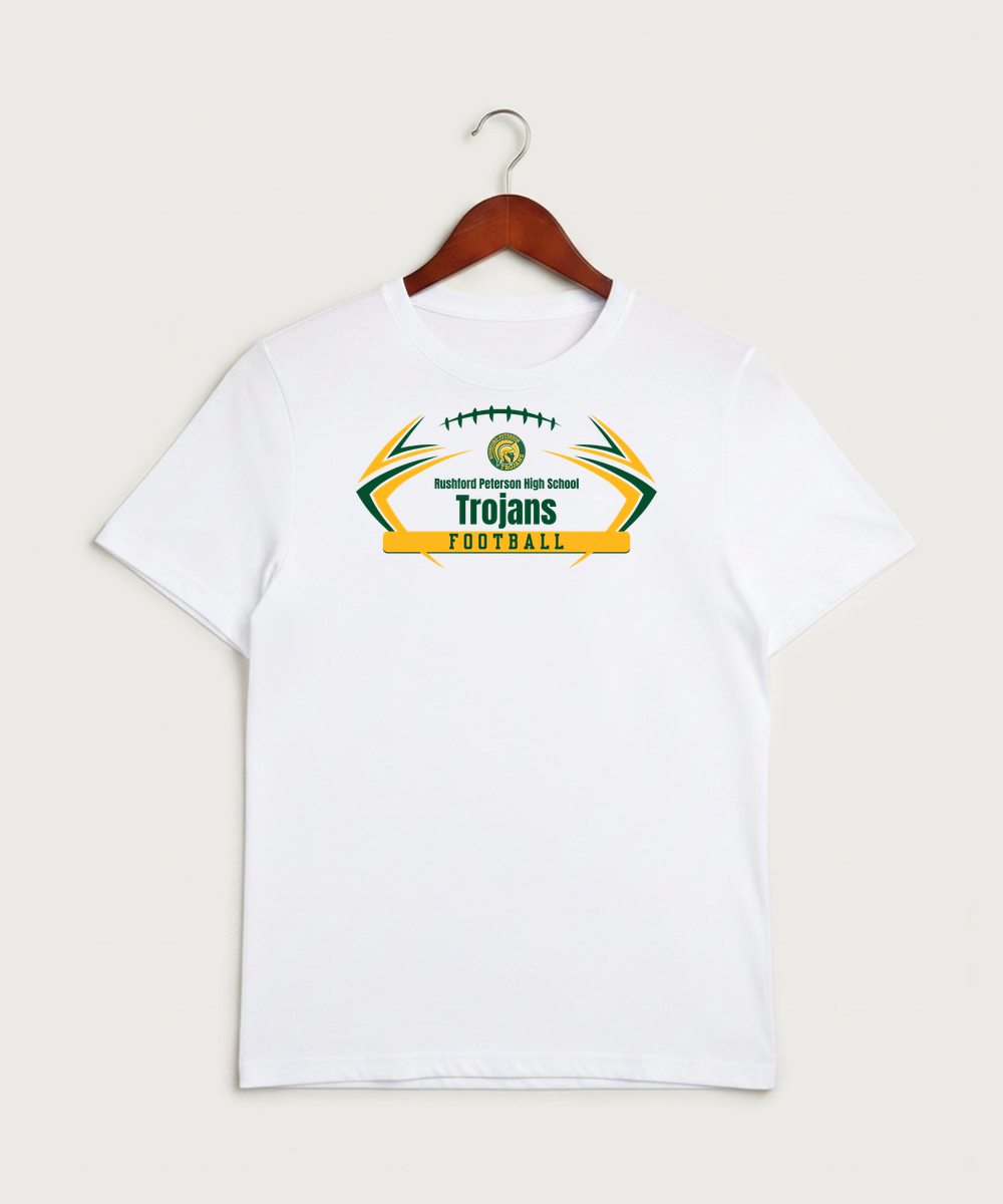 Rushford Peterson High School Football (Boys) - White Sport-Tek PosiCharge Competitor Tee. ST350