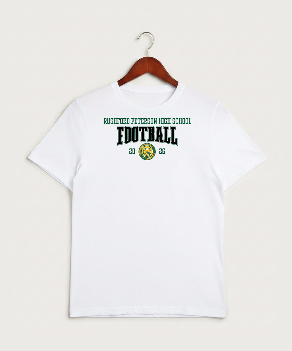 Rushford Peterson High School Football (Boys) - White Sport-Tek PosiCharge Competitor Tee. ST350