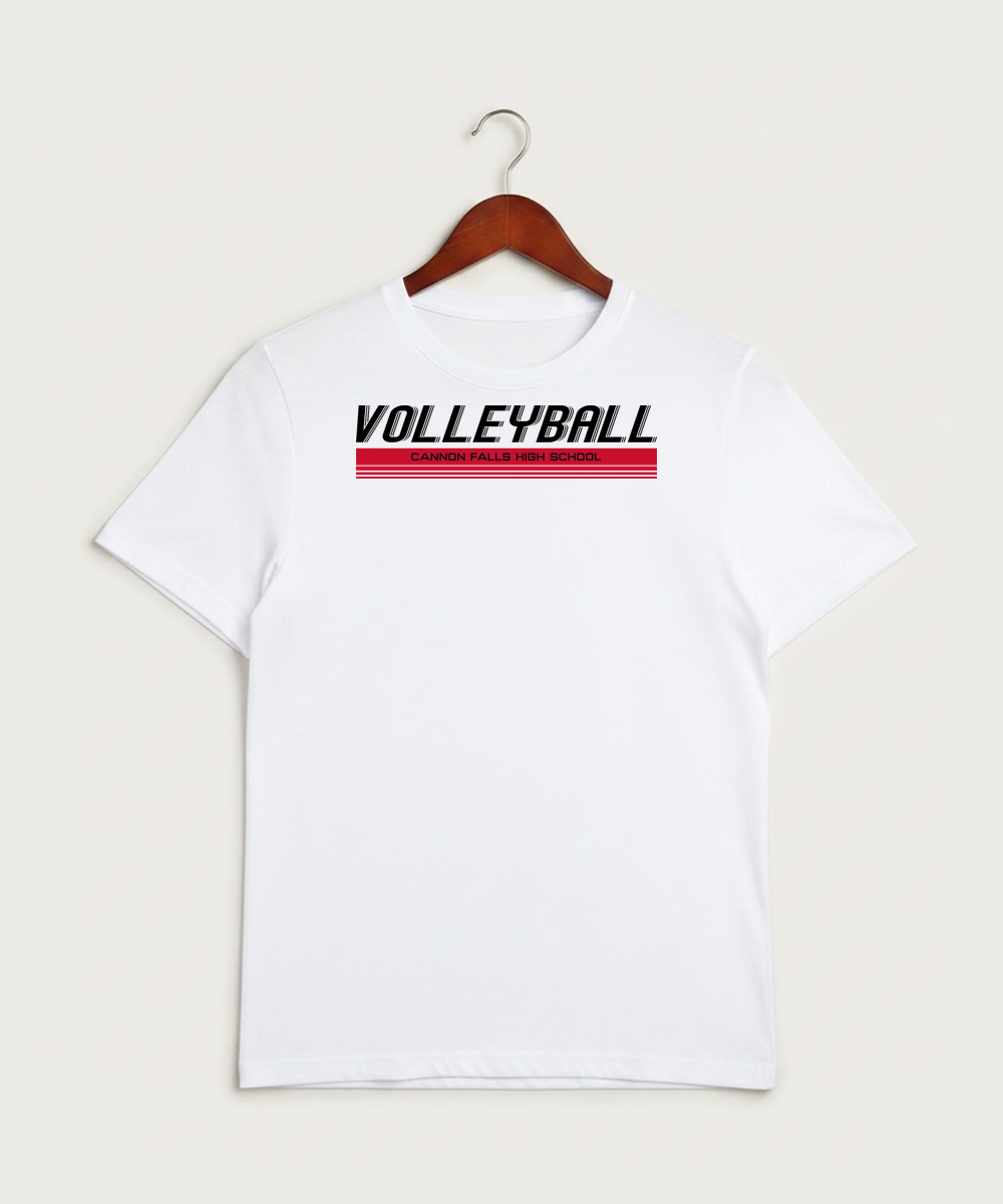 Cannon Falls High School Volleyball (Girls) - White Sport-Tek PosiCharge Competitor Tee. ST350