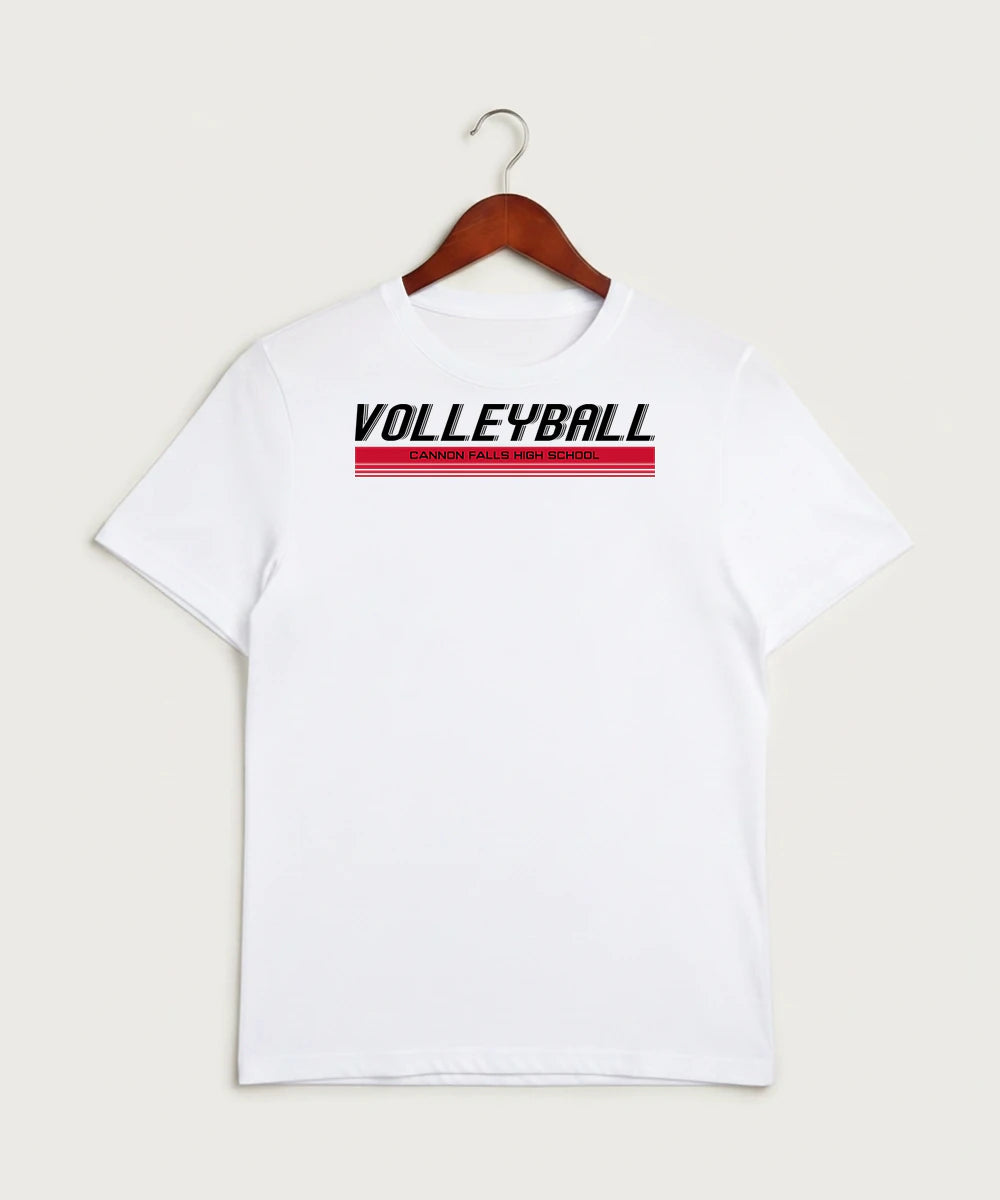 Cannon Falls High School Volleyball (Girls) - White Sport-Tek PosiCharge Competitor Tee. ST350
