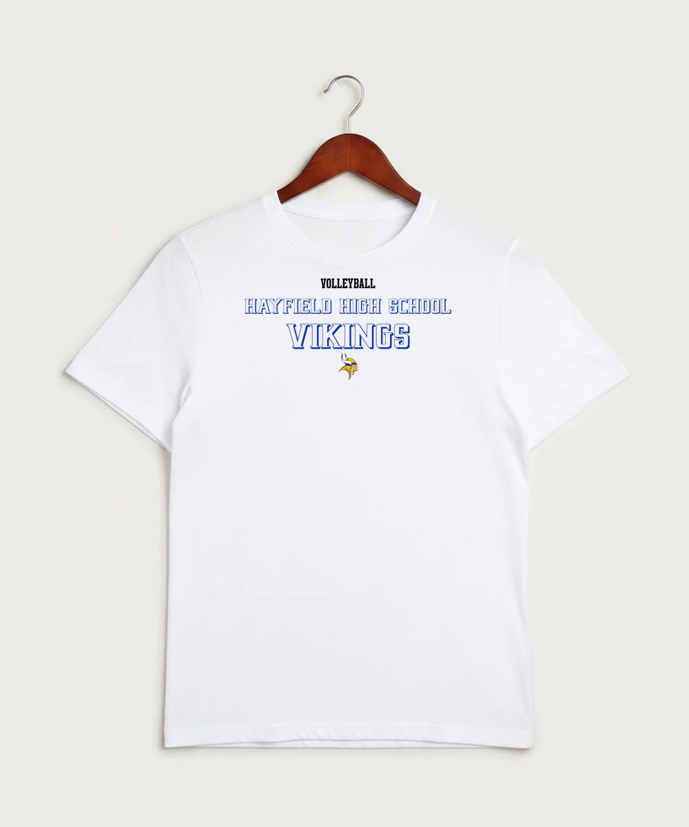 Hayfield High School Volleyball (Girls) - White Sport-Tek PosiCharge Competitor Tee. ST350