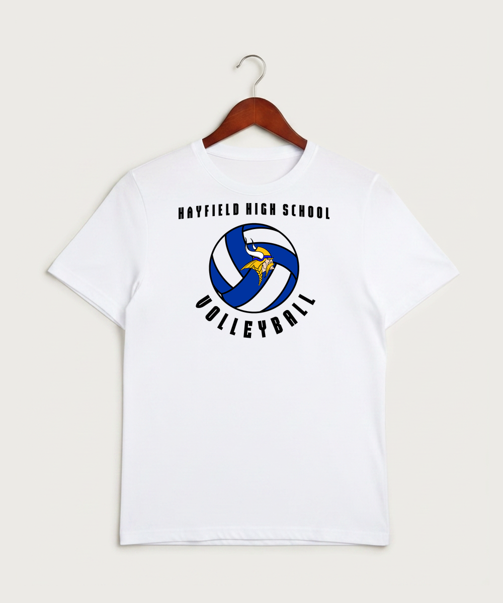 Hayfield High School Volleyball (Girls) - White Sport-Tek PosiCharge Competitor Tee. ST350