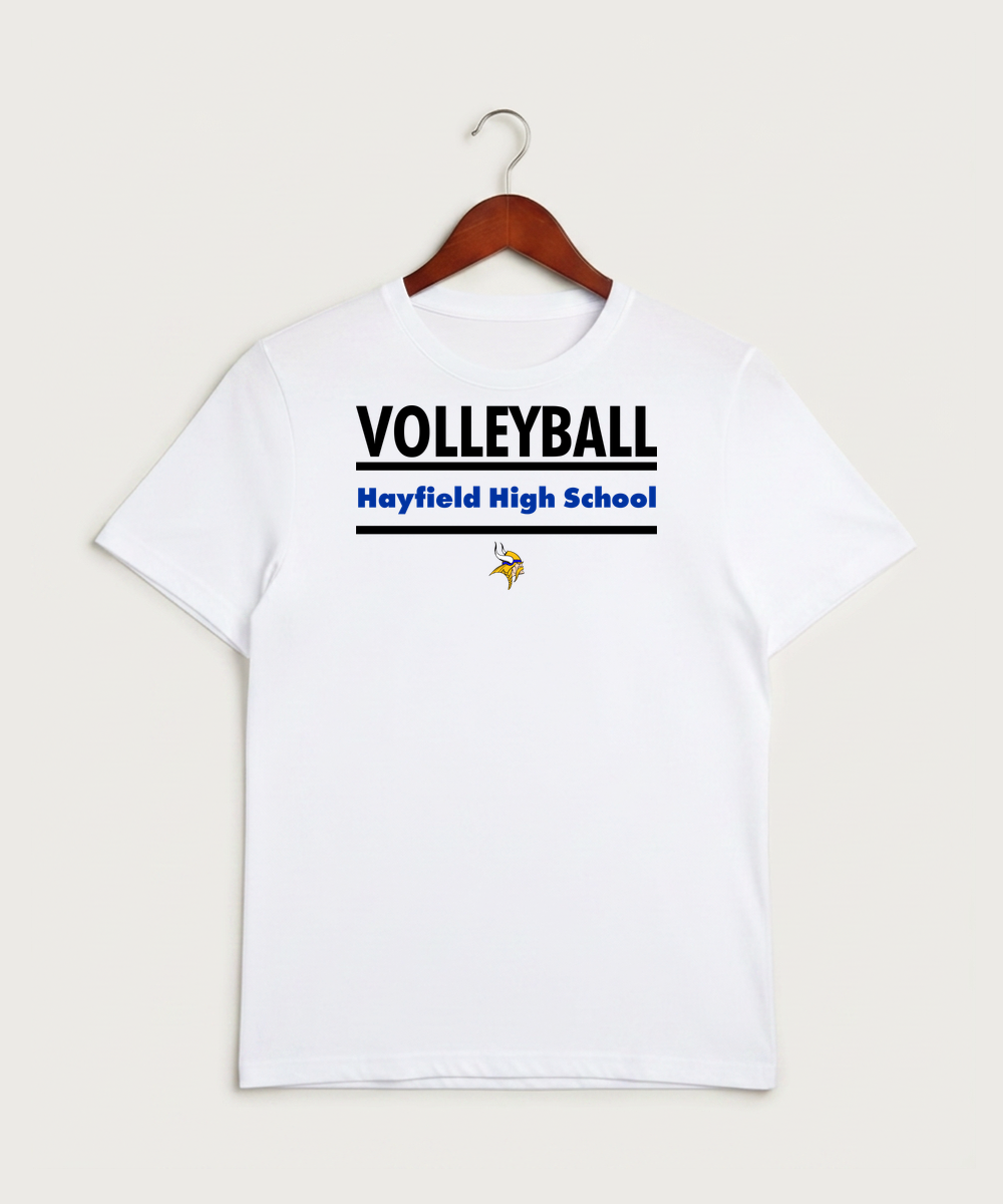 Hayfield High School Volleyball (Girls) - White Sport-Tek PosiCharge Competitor Tee. ST350