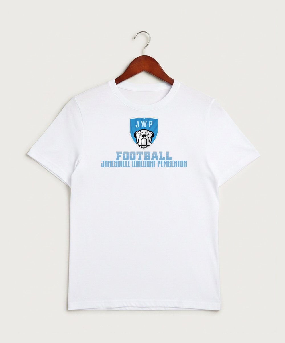 Janesville Waldorf Pemberton Football (Boys) - White Sport-Tek PosiCharge Competitor Tee. ST350