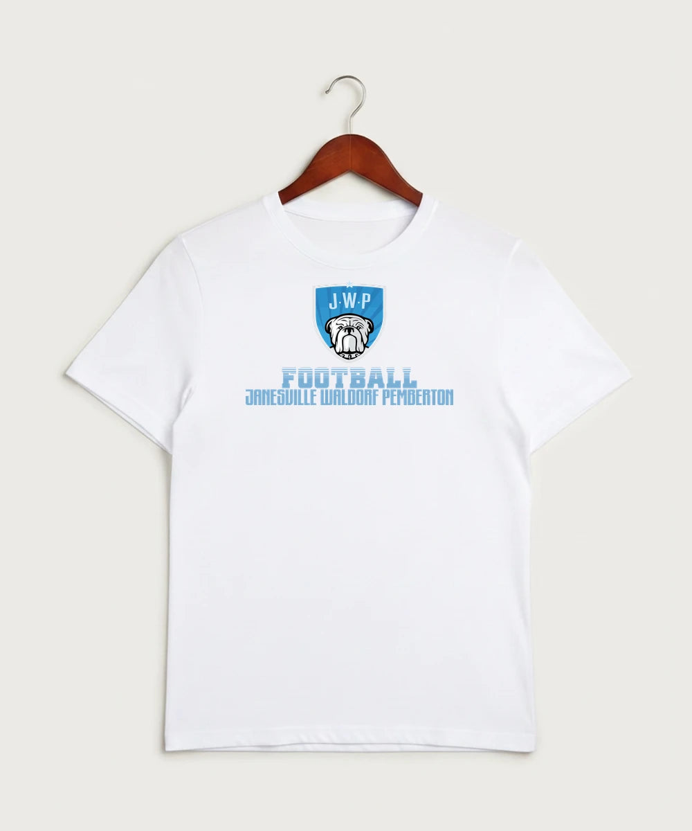 Janesville Waldorf Pemberton Football (Boys) - White Sport-Tek PosiCharge Competitor Tee. ST350
