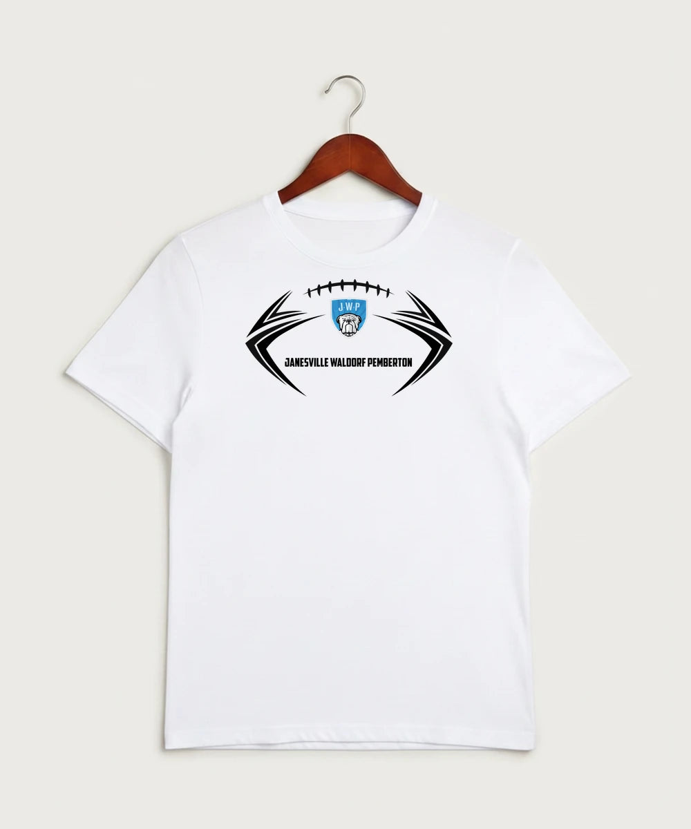 Janesville Waldorf Pemberton Football (Boys) - White Sport-Tek PosiCharge Competitor Tee. ST350