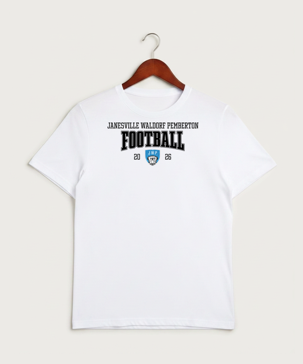 Janesville Waldorf Pemberton Football (Boys) - White Sport-Tek PosiCharge Competitor Tee. ST350