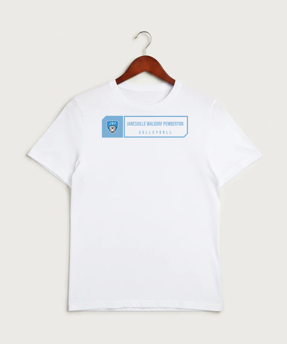 Janesville Waldorf Pemberton Volleyball (Girls) - White Sport-Tek PosiCharge Competitor Tee. ST350