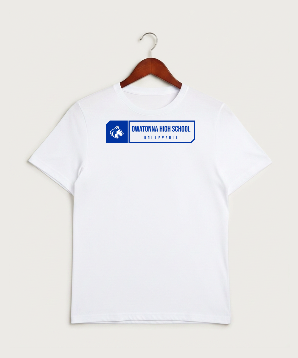 Owatonna High School Volleyball (Girls) - White Sport-Tek PosiCharge Competitor Tee. ST350
