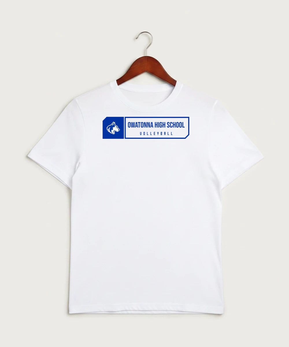 Owatonna High School Volleyball (Girls) - White Sport-Tek PosiCharge Competitor Tee. ST350