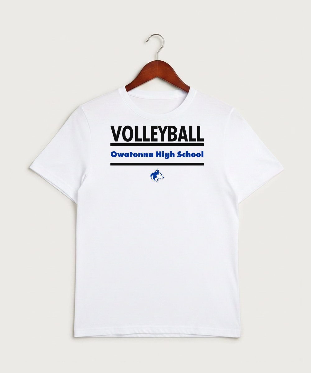 Owatonna High School Volleyball (Girls) - White Sport-Tek PosiCharge Competitor Tee. ST350