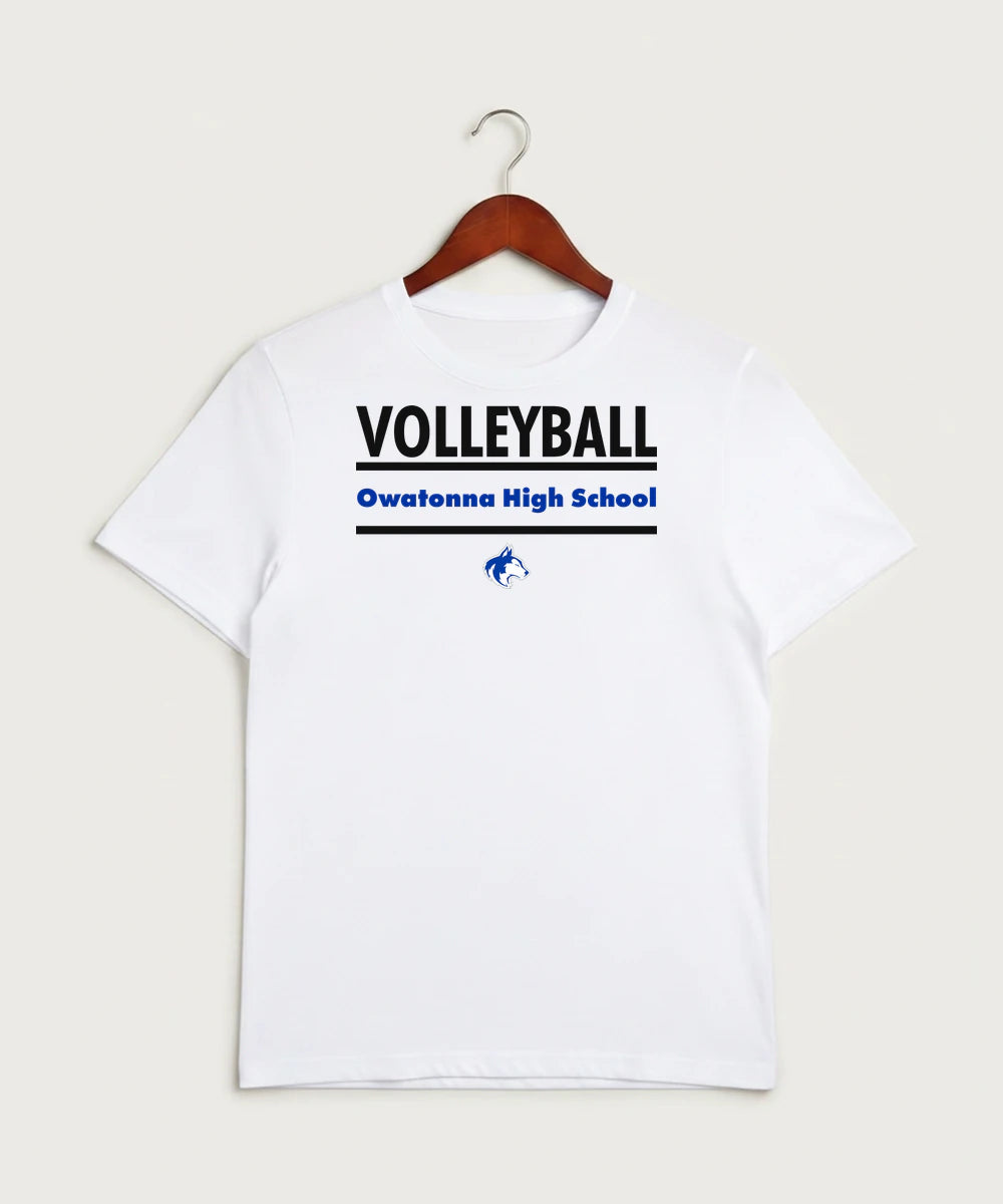 Owatonna High School Volleyball (Girls) - White Sport-Tek PosiCharge Competitor Tee. ST350