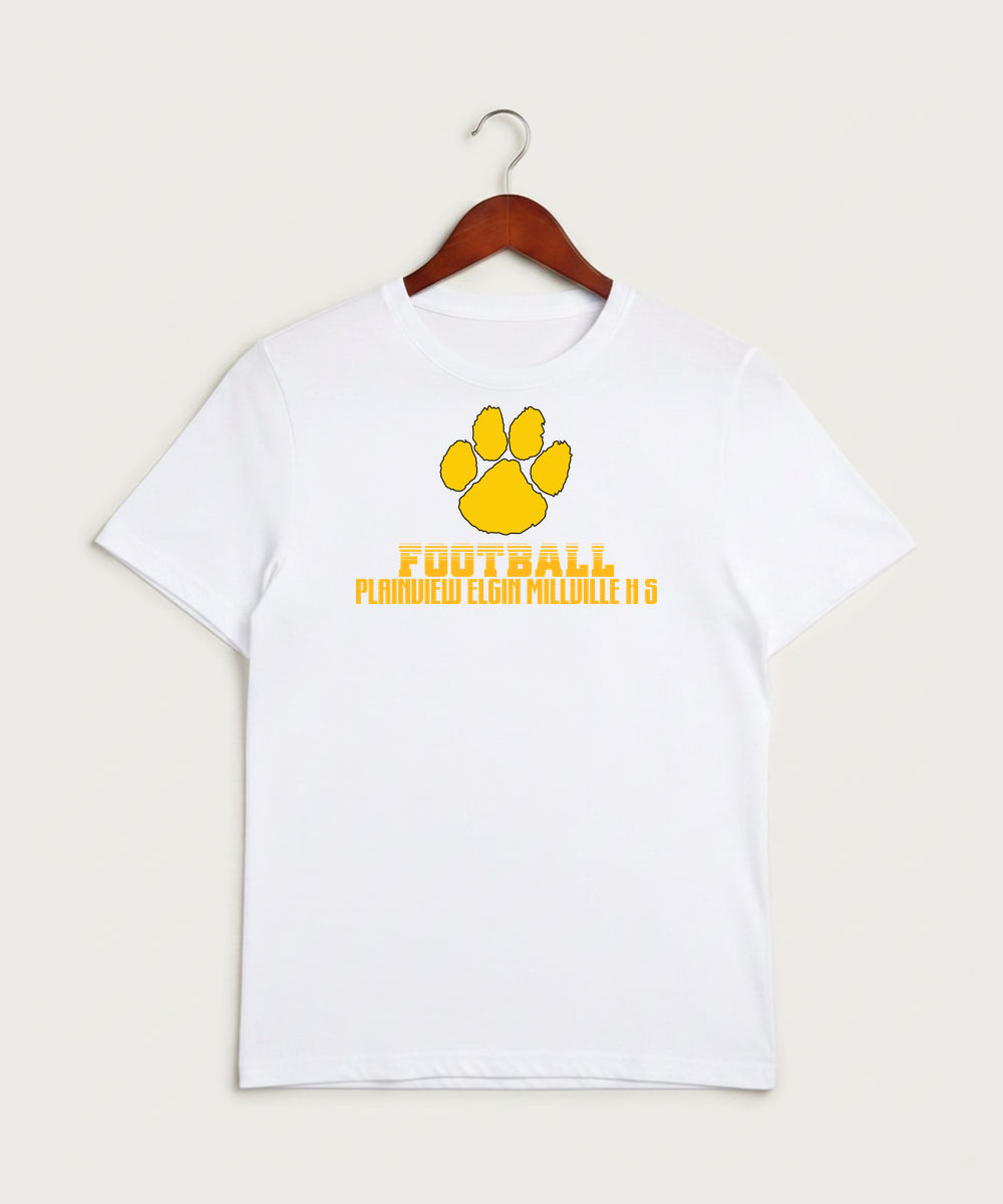 Plainview Elgin Millville H S Football (Boys) - White Sport-Tek PosiCharge Competitor Tee. ST350
