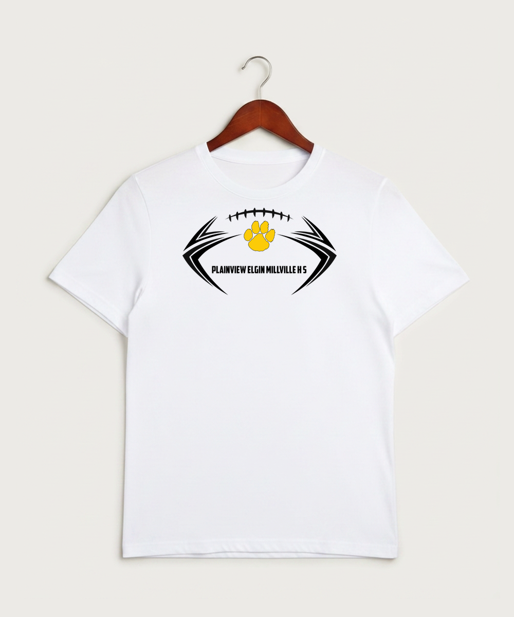 Plainview Elgin Millville H S Football (Boys) - White Sport-Tek PosiCharge Competitor Tee. ST350