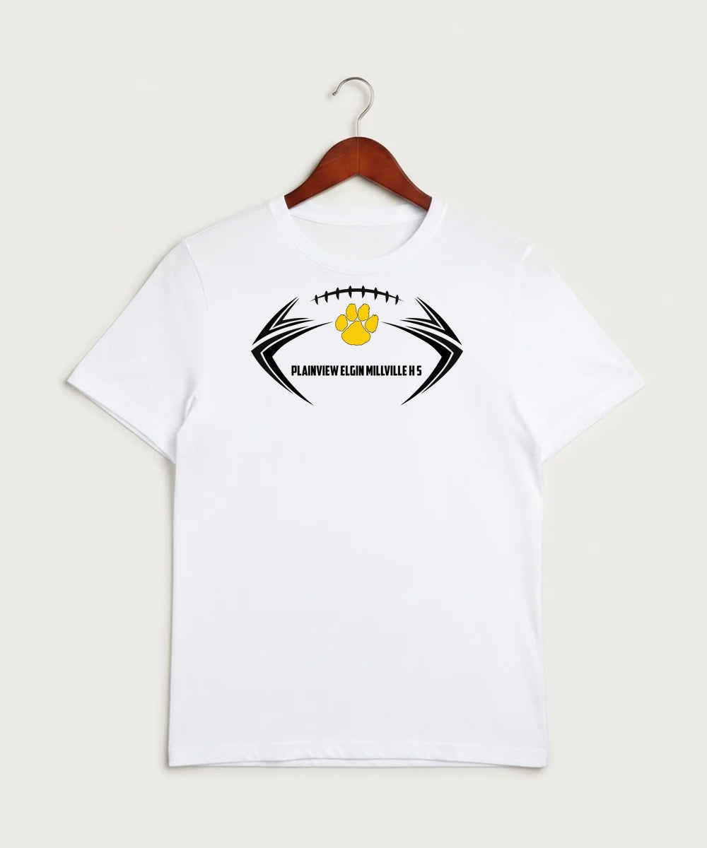 Plainview Elgin Millville H S Football (Boys) - White Sport-Tek PosiCharge Competitor Tee. ST350