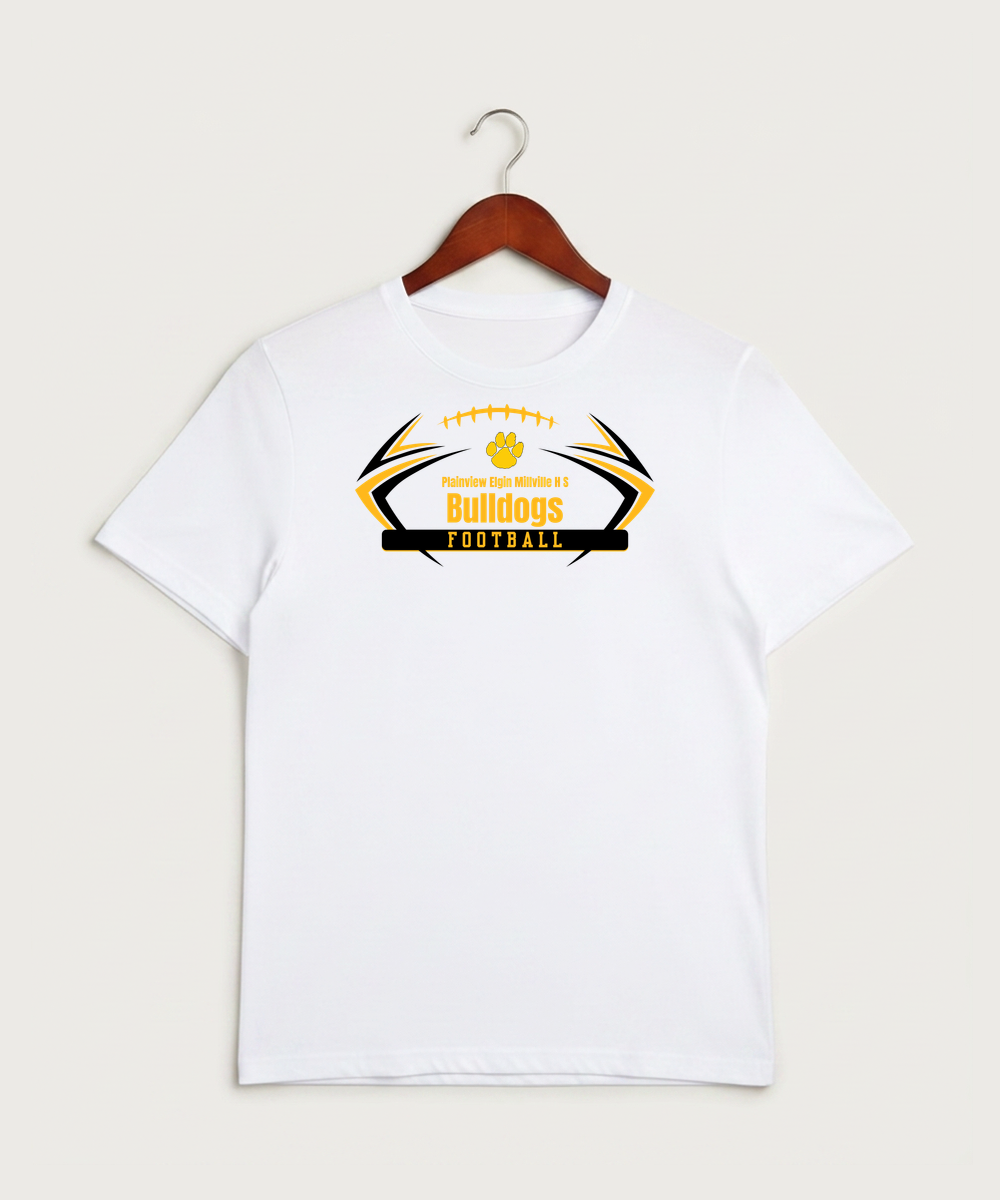 Plainview Elgin Millville H S Football (Boys) - White Sport-Tek PosiCharge Competitor Tee. ST350