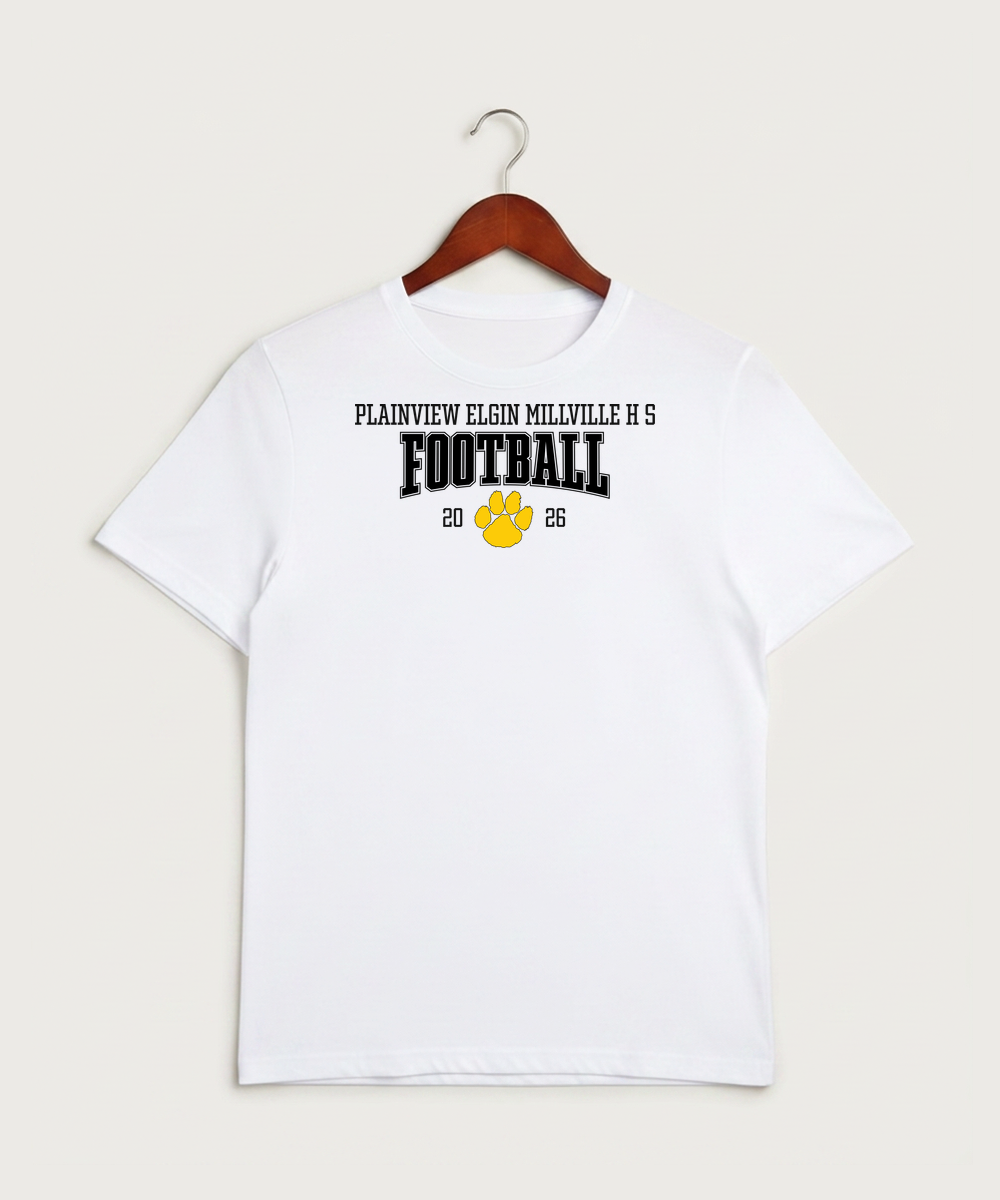 Plainview Elgin Millville H S Football (Boys) - White Sport-Tek PosiCharge Competitor Tee. ST350