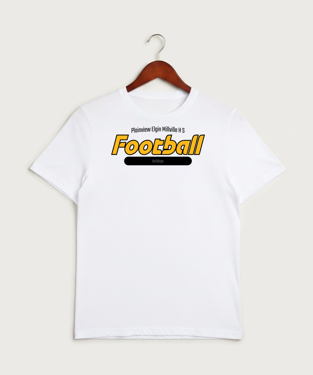 Plainview Elgin Millville H S Football (Boys) - White Sport-Tek PosiCharge Competitor Tee. ST350