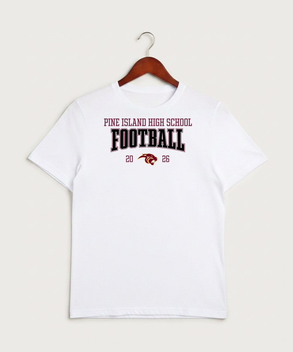 Pine Island High School Football (Boys) - White Sport-Tek PosiCharge Competitor Tee. ST350
