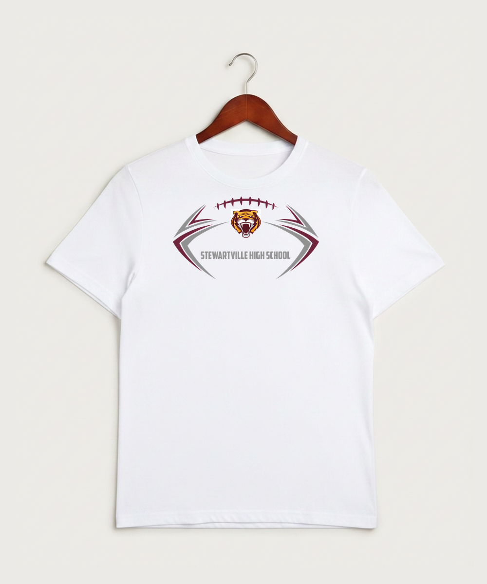 Stewartville High School Football (Boys) - White Sport-Tek PosiCharge Competitor Tee. ST350
