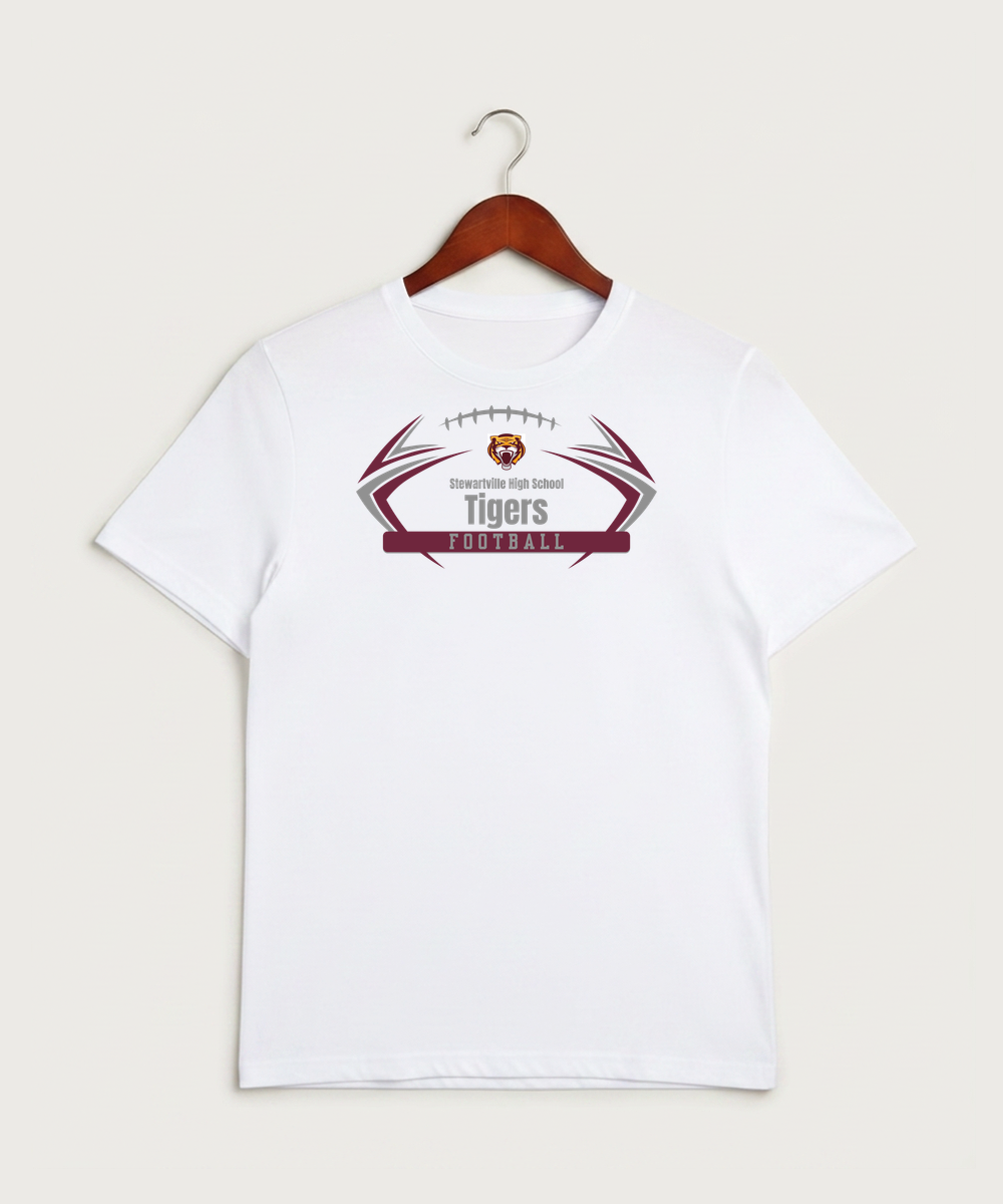 Stewartville High School Football (Boys) - White Sport-Tek PosiCharge Competitor Tee. ST350
