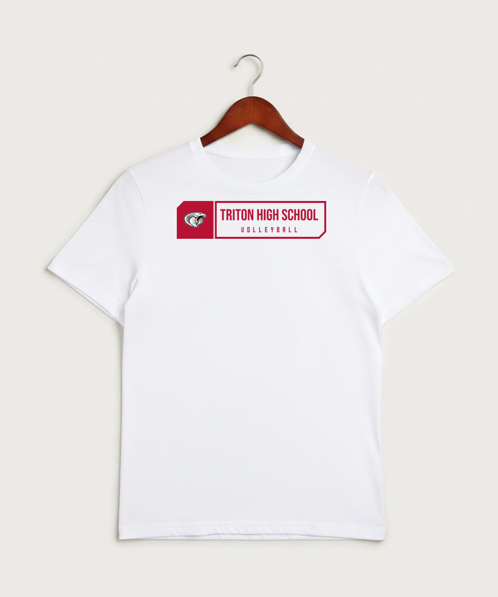 Triton High School Volleyball (Girls) - White Sport-Tek PosiCharge Competitor Tee. ST350
