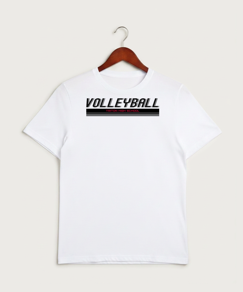 Triton High School Volleyball (Girls) - White Sport-Tek PosiCharge Competitor Tee. ST350