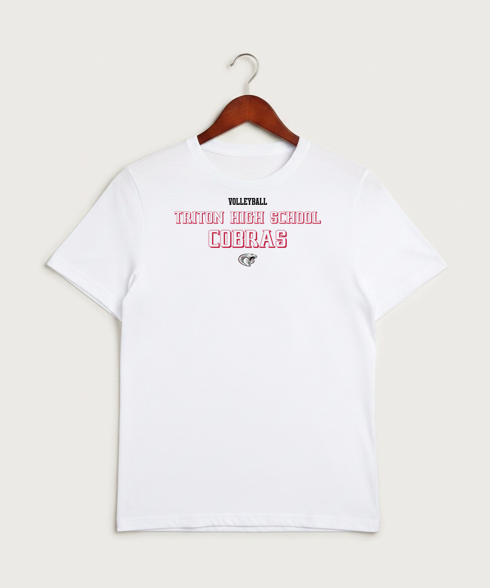 Triton High School Volleyball (Girls) - White Sport-Tek PosiCharge Competitor Tee. ST350