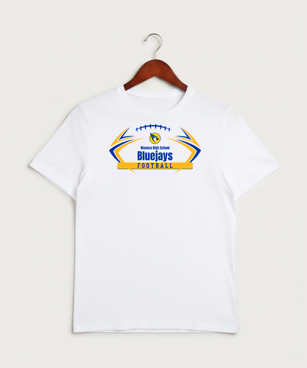 Waseca High School Football (Boys) - White Sport-Tek PosiCharge Competitor Tee. ST350