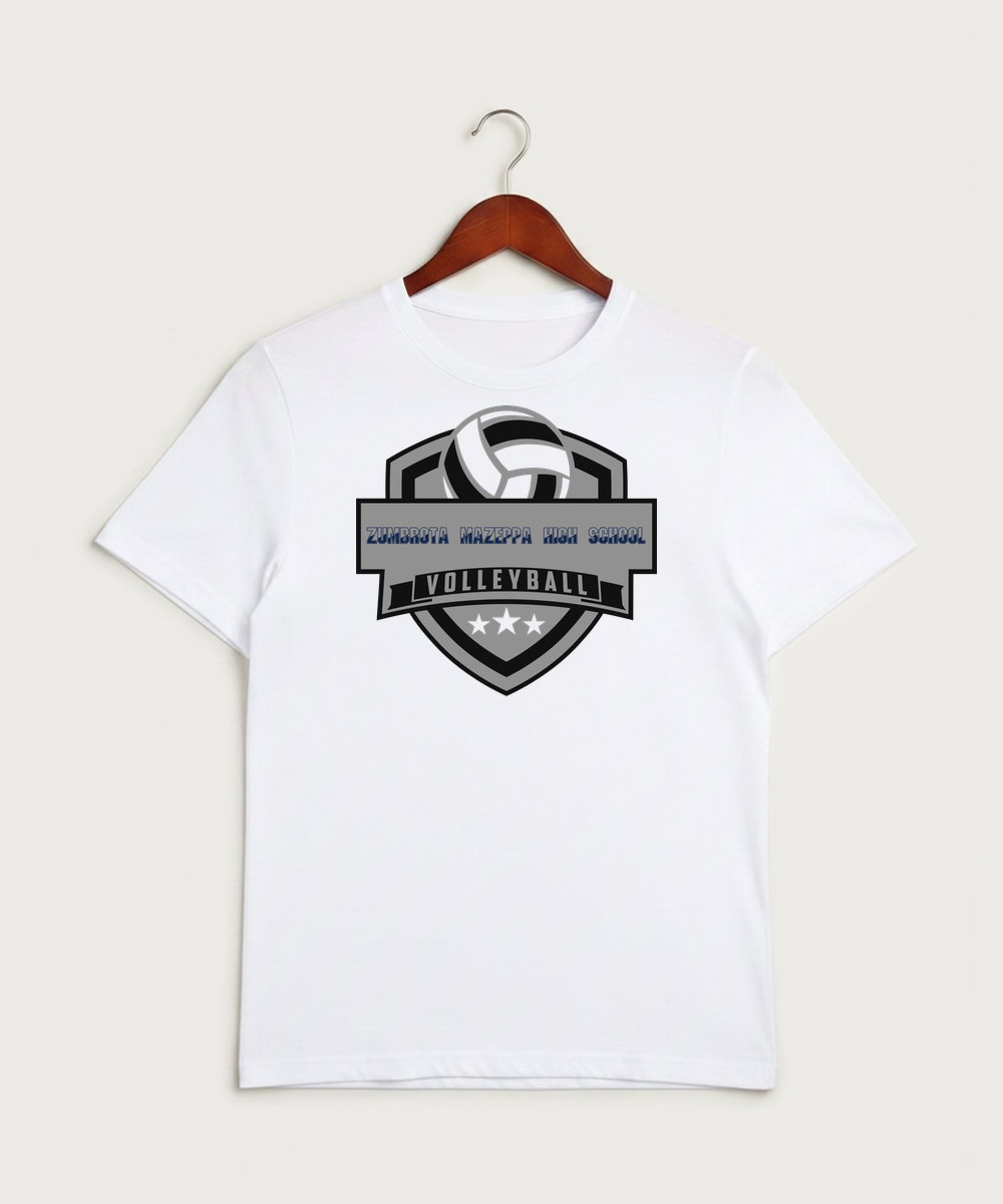 Zumbrota Mazeppa High School Volleyball (Girls) - White Sport-Tek PosiCharge Competitor Tee. ST350