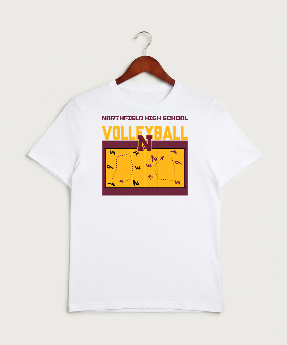 Northfield High School Volleyball (Girls) - White Sport-Tek PosiCharge Competitor Tee. ST350